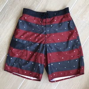 Joe Boxer Men's Striped Swim Trunks M